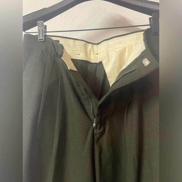 Free Fall Men’s Dark Green Tweed Suit Size Medium - Picture 9 of 10